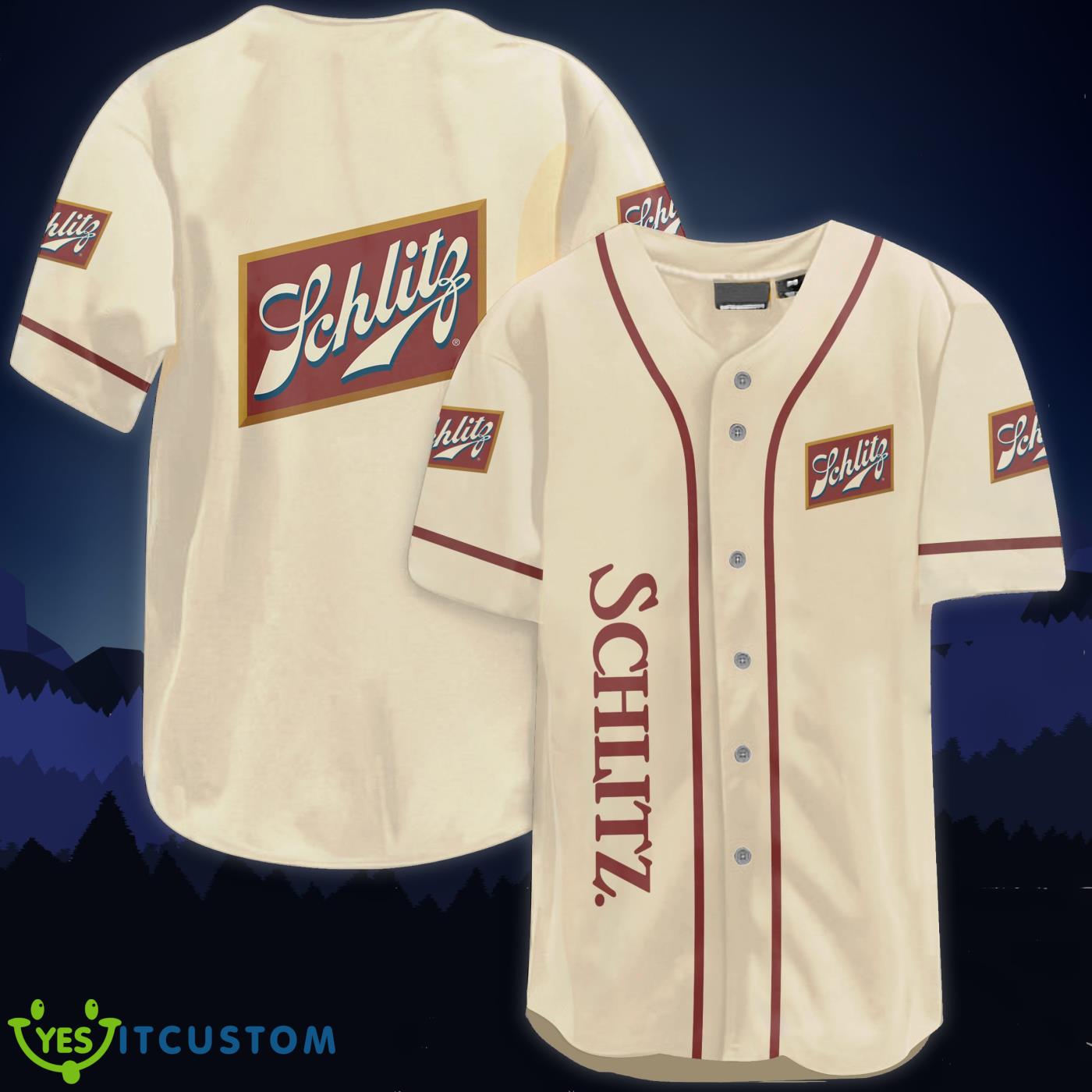 Schlitz Baseball Jersey Shirt 3 Schlitz Baseball Jersey Shirt Product Photo 1