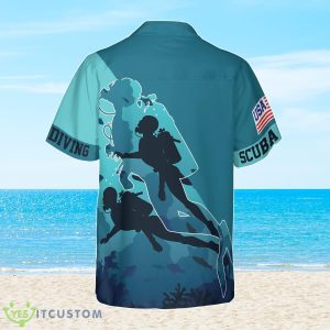 Scuba Diving Into The Sea Hawaiian Shirt Best Gift For Men And Women Product Photo 2