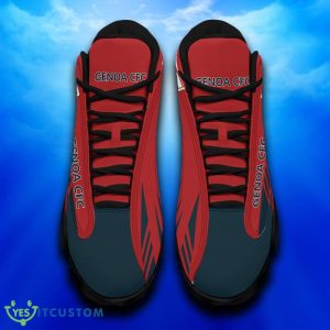 Serie A Genoa CFC Black White Logo Air Jordan 13 High Top Shoes - Serie A Genoa CFC Air Jordan 13_9