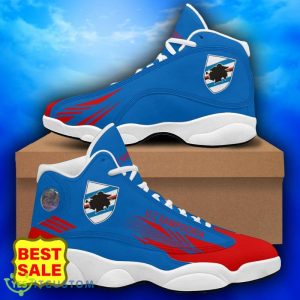 Serie B UC Sampdoria Black White Logo Air Jordan 13 High Top Shoes - Serie B UC Sampdoria Air Jordan 13_1