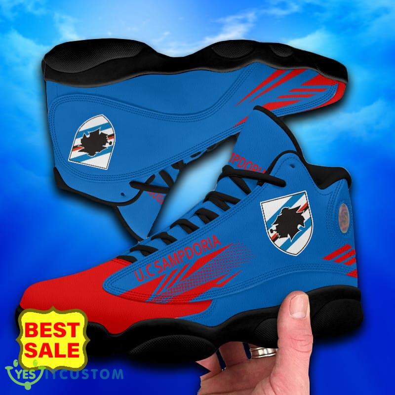 Serie B UC Sampdoria Black White Logo Air Jordan 13 High Top Shoes 18 Serie B UC Sampdoria Black White Logo Air Jordan 13 High Top Shoes - Serie B UC Sampdoria Air Jordan 13_7