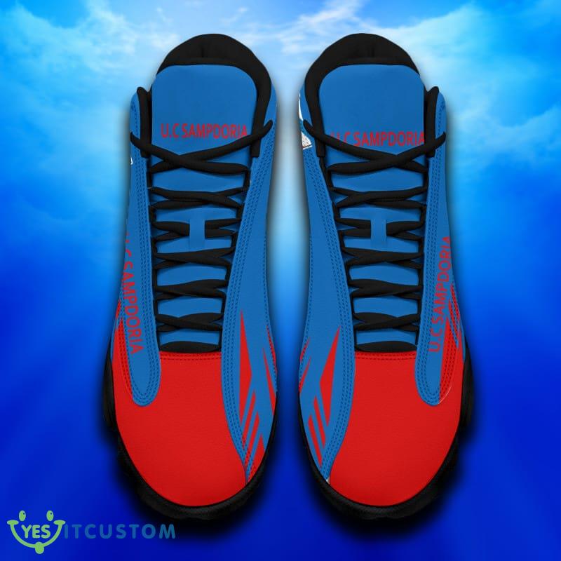 Serie B UC Sampdoria Black White Logo Air Jordan 13 High Top Shoes 8 Serie B UC Sampdoria Black White Logo Air Jordan 13 High Top Shoes - Serie B UC Sampdoria Air Jordan 13_9