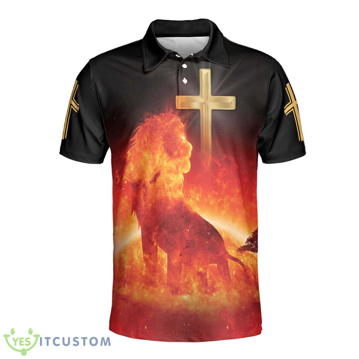 She Believed In The God Christian Jesus Lion 3D Polo Shirt Gift For Men And Women 6 She Believed In The God Christian Jesus Lion 3D Polo Shirt Gift For Men And Women - She Believed In The God Polo Shirt, Christian Polo Shirt, Jesus Lion Polo Shirt, Polo shirts for men, Religious Shirt, Gift For Christian_5
