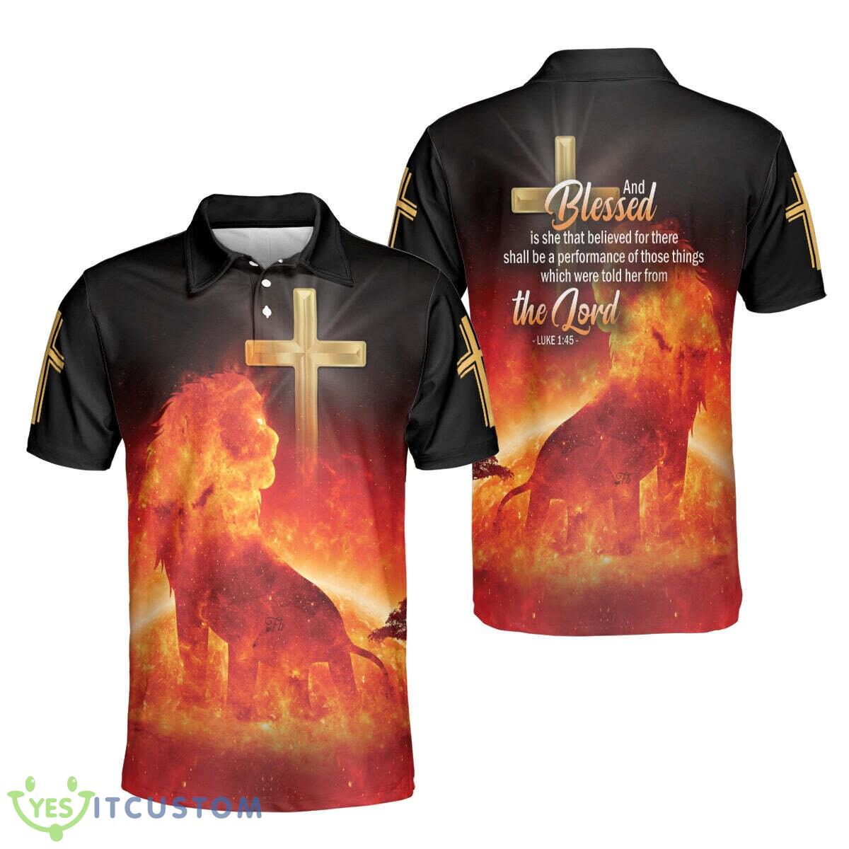She Believed In The God Christian Jesus Lion 3D Polo Shirt Gift For Men And Women 5 She Believed In The God Christian Jesus Lion 3D Polo Shirt Gift For Men And Women - She Believed In The God Polo Shirt, Christian Polo Shirt, Jesus Lion Polo Shirt, Polo shirts for men, Religious Shirt, Gift For Christian_3
