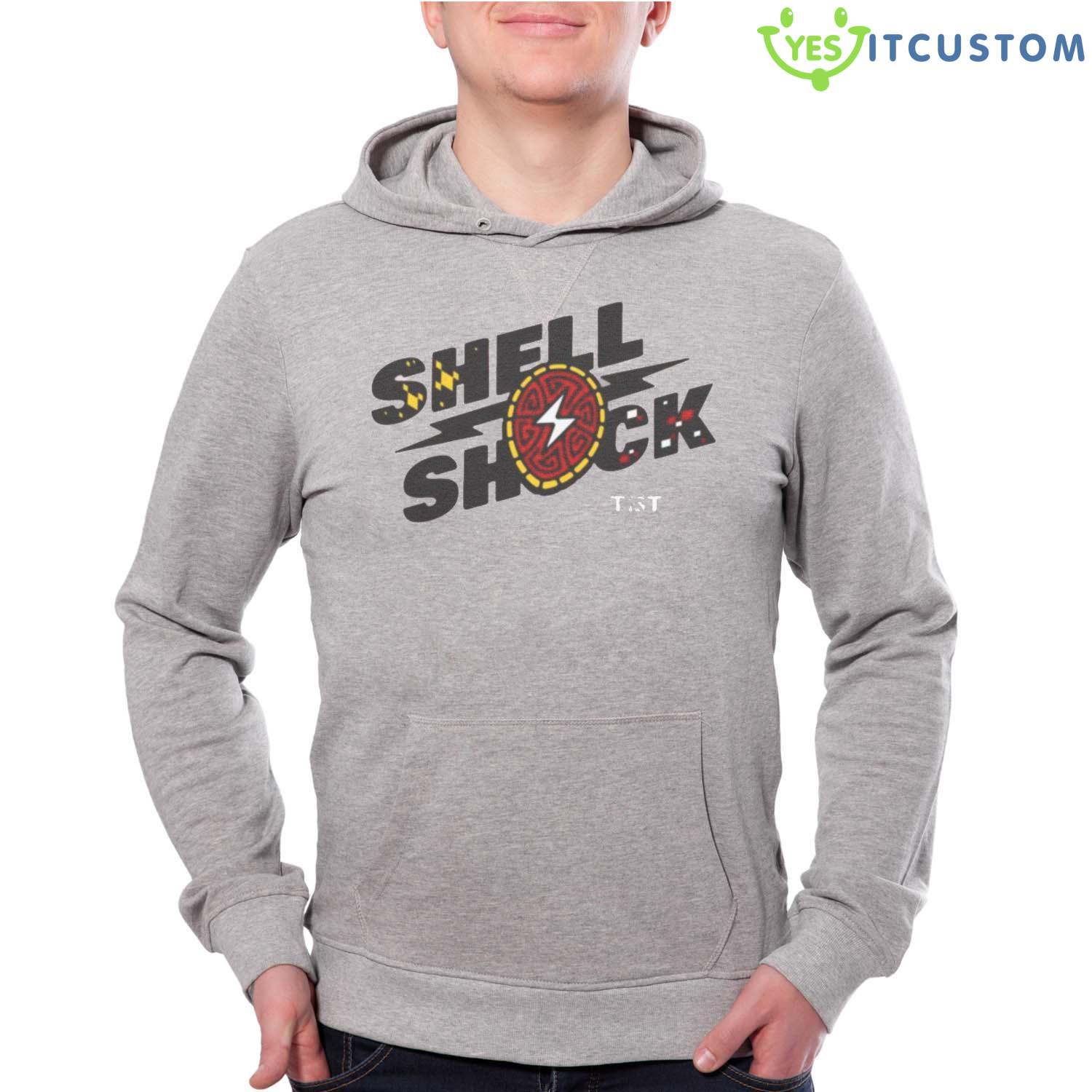 Shell Shock Tbt Shirt 2 Shell Shock Tbt Shirt - Grey Unisex Hoodie