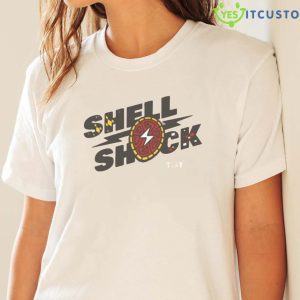 Shell Shock Tbt Shirt 9 Shell Shock Tbt Shirt - White Ladies T-Shirt
