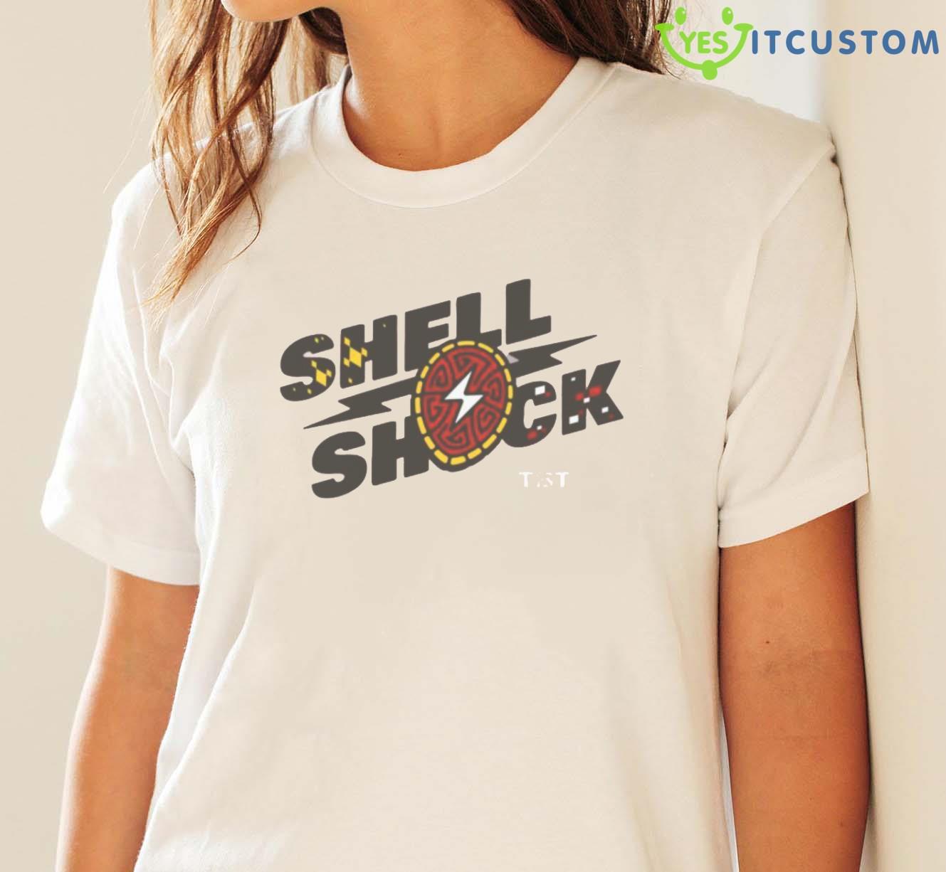 Shell Shock Tbt Shirt 3 Shell Shock Tbt Shirt - White Ladies T-Shirt