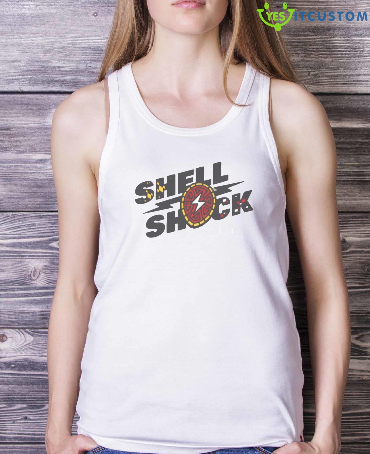 Shell Shock Tbt Shirt 4 Shell Shock Tbt Shirt - White Ladies Tank Top