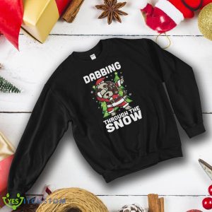 Shih Tzu Dabbing Through The Snow Christmas Sweatshirt For Men And Women - Shih Tzu Dabbing Through The Snow Christmas Sweatshirt_1
