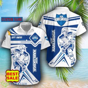 SHL Custom Name BIK Karlskoga Logo Combo Hawaiian Shirt And Short For Fans - BIK Karlskoga Hawaiian
