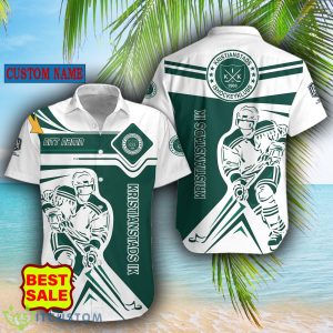 SHL Custom Name Kristianstads IK Logo Combo Hawaiian Shirt And Short For Fans - Kristianstads IK Hawaiian