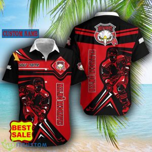 SHL Custom Name Malmo Redhawks Logo Combo Hawaiian Shirt And Short For Fans - Malmo Redhawks Hawaiian