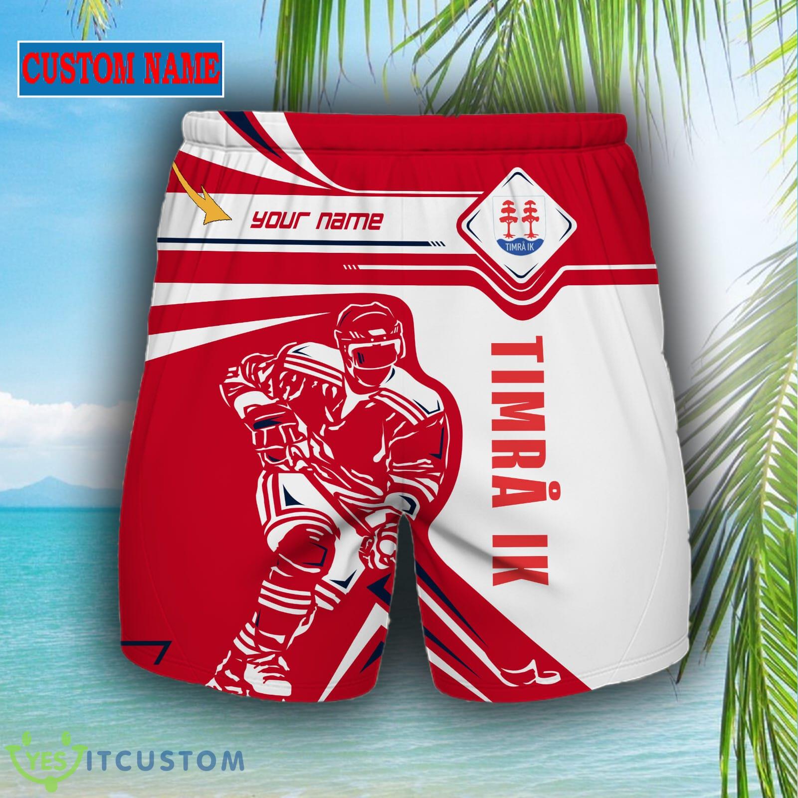 SHL Custom Name Timra IK Logo Combo Hawaiian Shirt And Short For Fans 5 SHL Custom Name Timra IK Logo Combo Hawaiian Shirt And Short For Fans - Timra IK Short