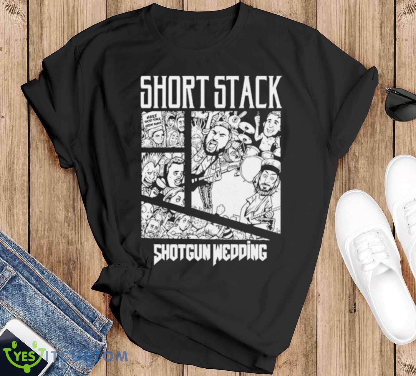 Short Stack Shotgun Wedding Shirt 12 Short Stack Shotgun Wedding Shirt - Black T-Shirt