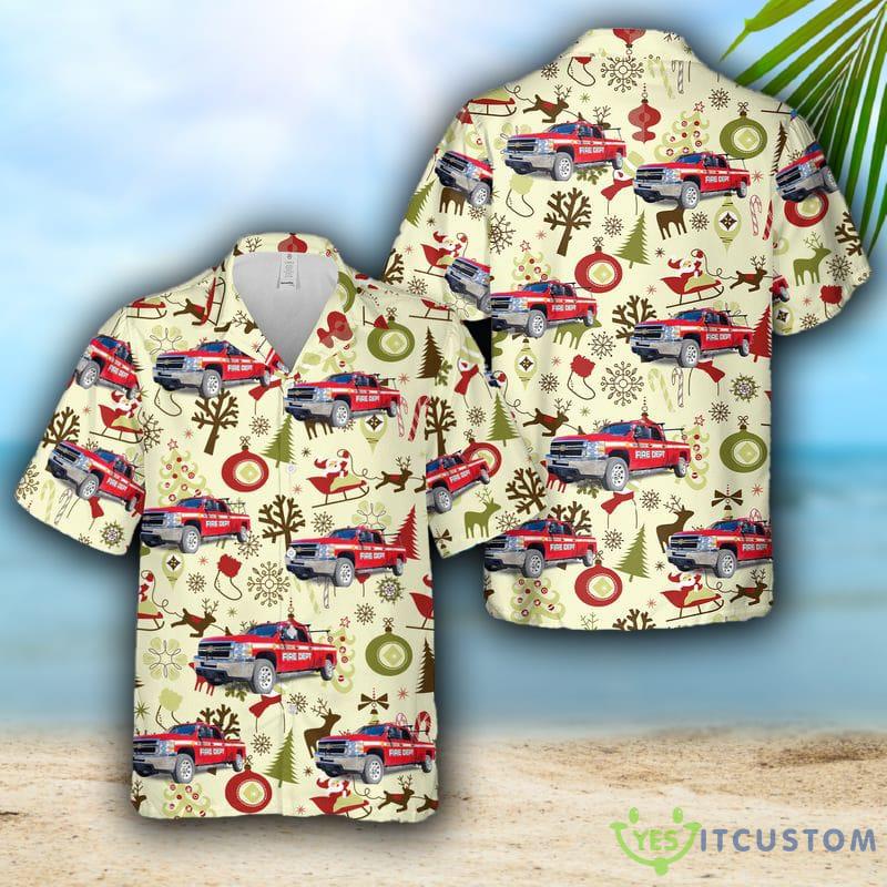 Skagway Volunteer Fire Department, Skagway, Alaska Christmas Hawaiian Shirt 2 Skagway Volunteer Fire Department, Skagway, Alaska Christmas Hawaiian Shirt - Skagway Volunteer Fire Department, Skagway, Alaska Christmas Hawaiian Shirt