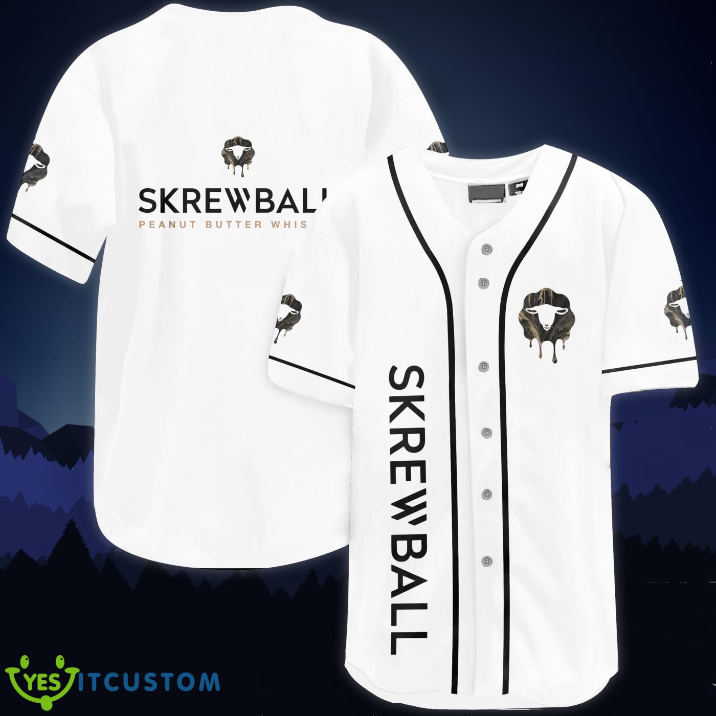 Skrewball Baseball Jersey Shirt 3 Skrewball Baseball Jersey Shirt Product Photo 1