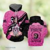 Skull Girl Breast Cancer Warrior All Over Print 3D Hoodie Men And Women Gift Product Photo 1