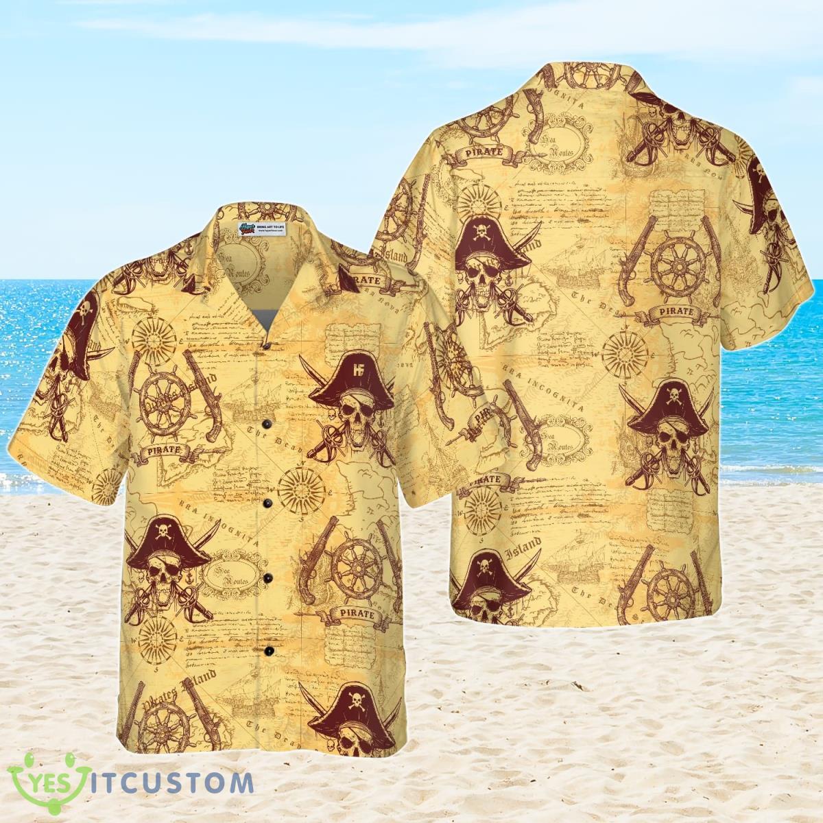 Skull Pirates Of The Ancient Sea Map Hawaiian Shirt Best Gift For Men And Women 6 Skull Pirates Of The Ancient Sea Map Hawaiian Shirt Best Gift For Men And Women Product Photo 1