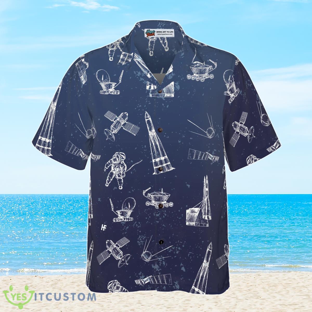 Spaceship And Spaceman Hawaiian Shirt Best Gift For Men And Women 3 Spaceship And Spaceman Hawaiian Shirt Best Gift For Men And Women Product Photo 3