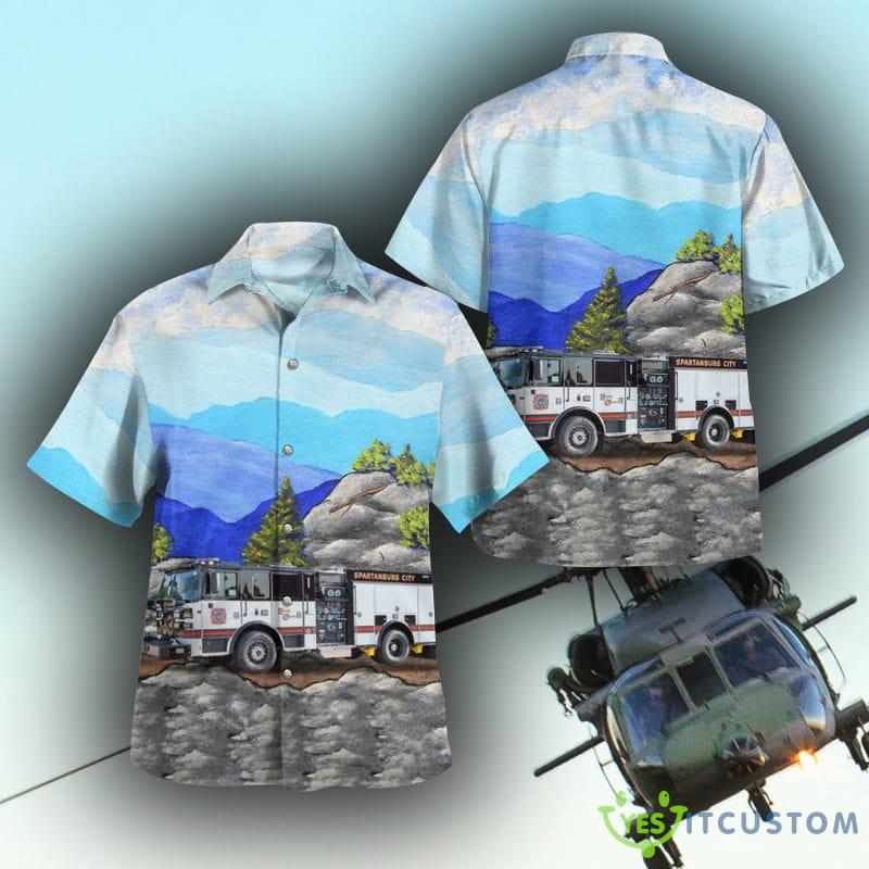 Spartanburg, South Carolina, Spartanburg Fire Department Hawaiian Shirt 2 Spartanburg, South Carolina, Spartanburg Fire Department Hawaiian Shirt - Spartanburg, South Carolina, Spartanburg Fire Department Hawaiian Shirt