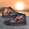 Spiderman Shoes Into The Spider Verse High Top Canvas Gwen Morales Sneakers Gift For Men And Women Product Photo 1