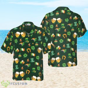 St Patricks Day Symbol Seamless Pattern Hawaiian Shirt Best Gift For Men And Women Product Photo 1