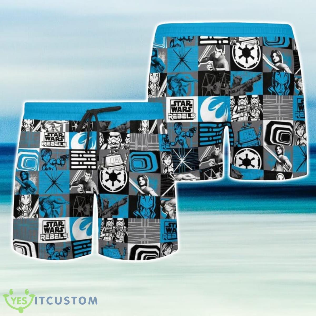 Star Trekar War Rebels Blue Hawaiian Shirt And Short For Fans 3 Star Trekar War Rebels Blue Hawaiian Shirt And Short For Fans Product Photo 3