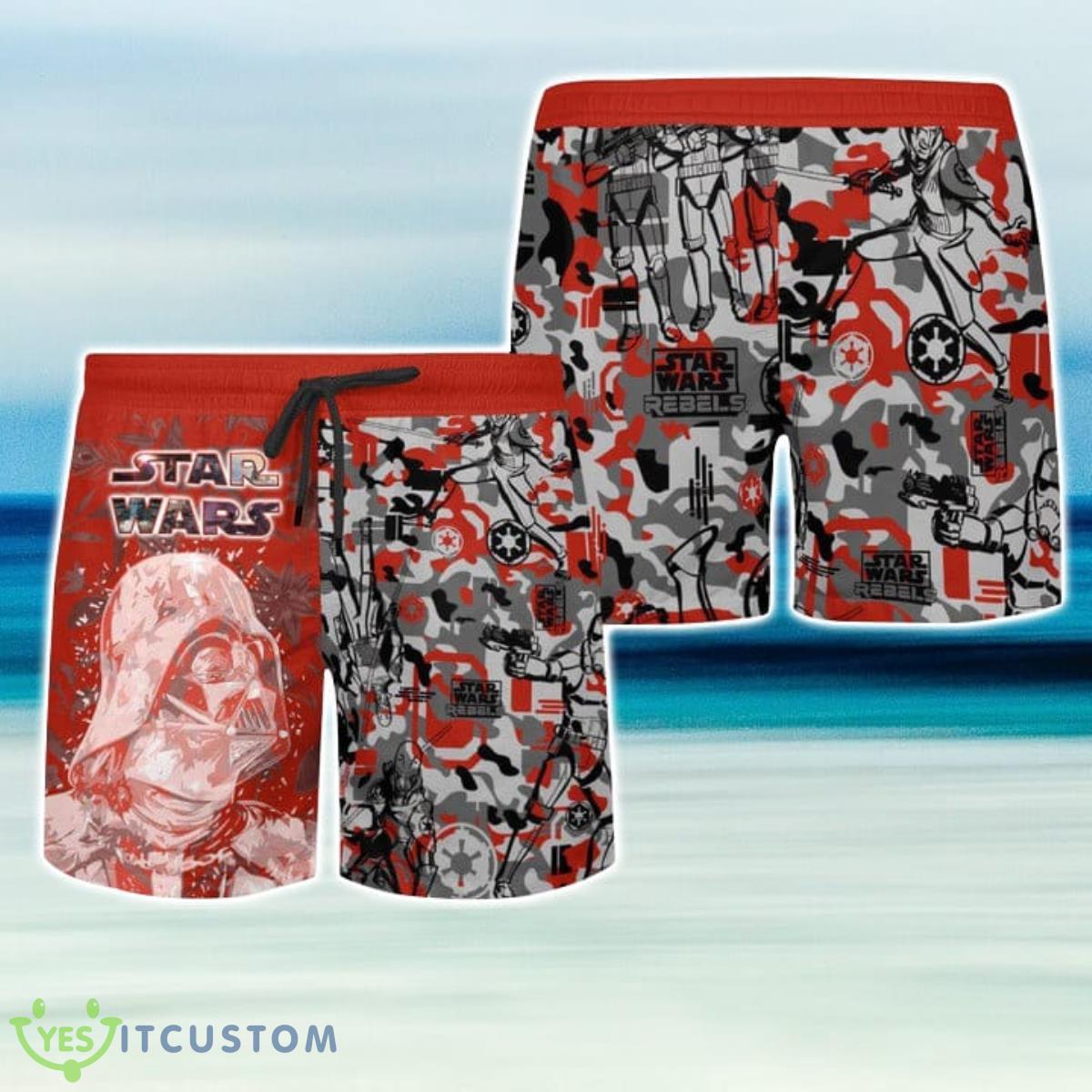 Star Trekar War Rebels Red Hawaiian Shirt And Short For Fans 11 Star Trekar War Rebels Red Hawaiian Shirt And Short For Fans Product Photo 3