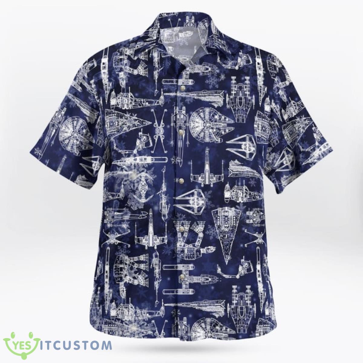 Star Trekar War SpaceShip Blue Hawaiian Shirt And Short For Fans 11 Star Trekar War SpaceShip Blue Hawaiian Shirt And Short For Fans Product Photo 2