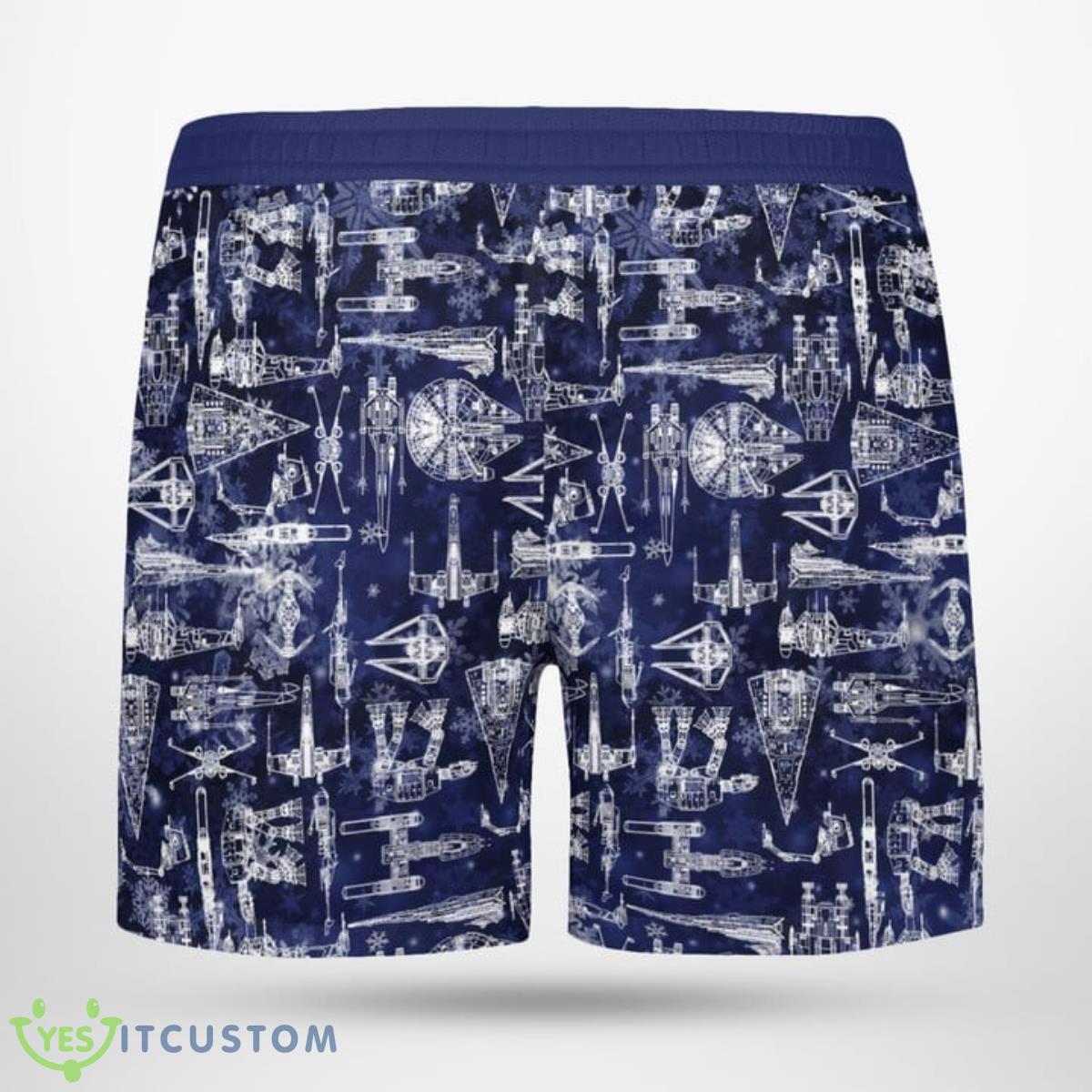 Star Trekar War SpaceShip Blue Hawaiian Shirt And Short For Fans 4 Star Trekar War SpaceShip Blue Hawaiian Shirt And Short For Fans Product Photo 4