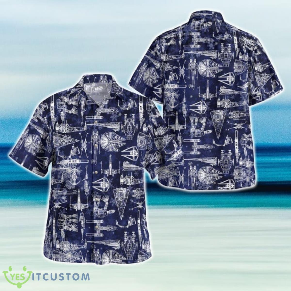 Star Trekar War SpaceShip Blue Hawaiian Shirt And Short For Fans 10 Star Trekar War SpaceShip Blue Hawaiian Shirt And Short For Fans Product Photo 1