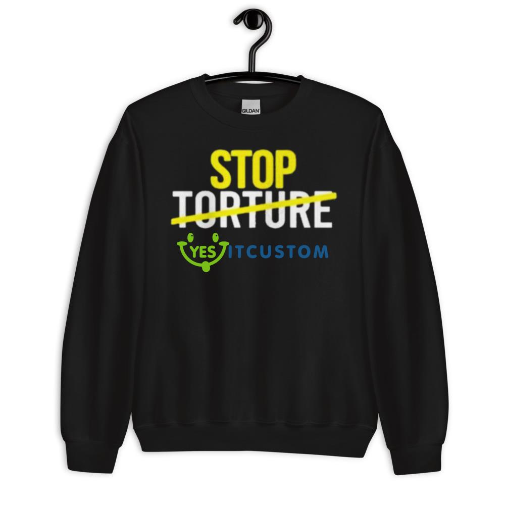 Stop Torture shirt 10 Stop Torture shirt - 18000 Unisex Heavy Blend Crewneck Sweatshirt
