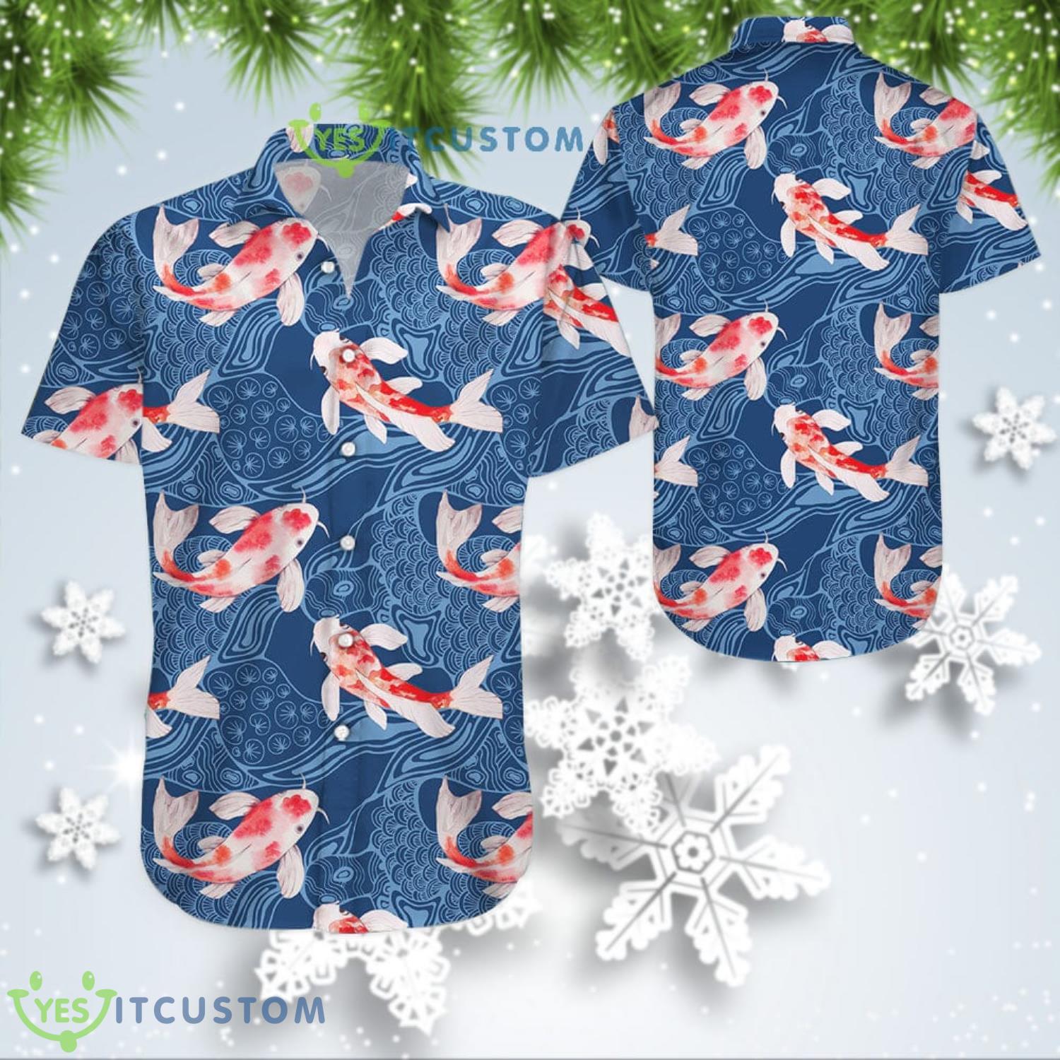 Summer Gift Koi Waves Aloha 3D Hawaiian Shirt For men And Women 2 Summer Gift Koi Waves Aloha 3D Hawaiian Shirt For men And Women Product Photo 1