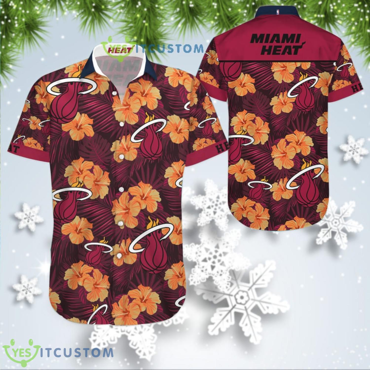 Summer Gift Miami Heat Aloha 3D Hawaiian Shirt 2 Summer Gift Miami Heat Aloha 3D Hawaiian Shirt Product Photo 1