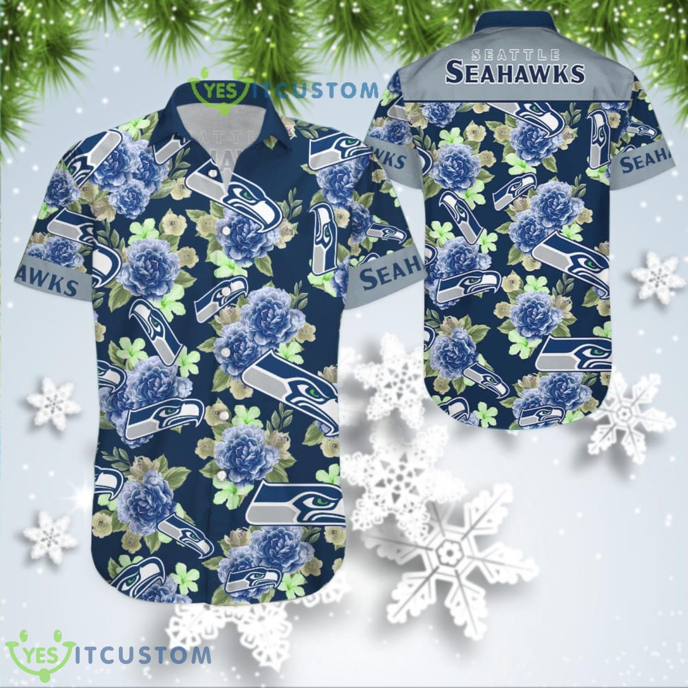 Summer Gift Seahawks Nfl Aloha 3D Hawaiian Shirt 2 Summer Gift Seahawks Nfl Aloha 3D Hawaiian Shirt Product Photo 1