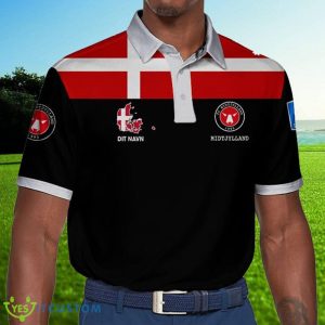 Superliga FC Midtjylland Team Logo Golf Polo Shirt For Fans Custom Name - Superliga FC Midtjylland Polo Shirt_1