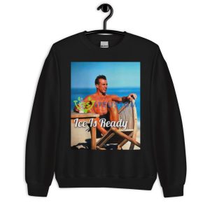Tan Man ice is ready shirt - 18000 Unisex Heavy Blend Crewneck Sweatshirt