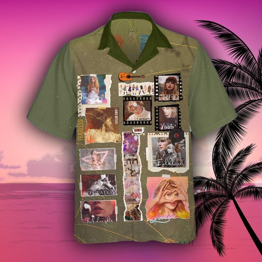 Taylor Swift Hawaiian Shirt Old Film Frame Style Vintage Newspaper Collage Swiftie Merch Swiftie Eras Tour Summer Hawaiian Shirt 5 Taylor Swift Hawaiian Shirt Old Film Frame Style Vintage Newspaper Collage Swiftie Merch Swiftie Eras Tour Summer Hawaiian Shirt - 140723-201835