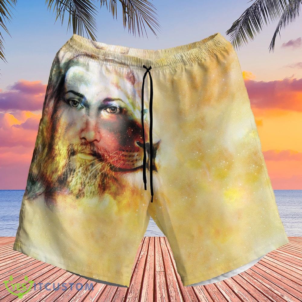 The Heavens Are Roaring Hawaiian Shirt And Short Summer For Men And Women Gift 3 The Heavens Are Roaring Hawaiian Shirt And Short Summer For Men And Women Gift - The Heavens Are Roaring Hawaiian Shirt, Hawaiian Shirt, Jesus Button Shirt, Lion Shirt, Hawaiian Short, Christian Gift_3