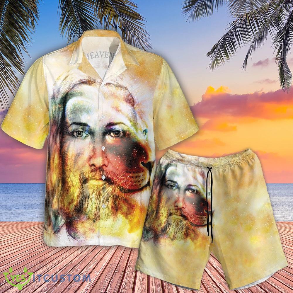 The Heavens Are Roaring Hawaiian Shirt And Short Summer For Men And Women Gift 10 The Heavens Are Roaring Hawaiian Shirt And Short Summer For Men And Women Gift - The Heavens Are Roaring Hawaiian Shirt, Hawaiian Shirt, Jesus Button Shirt, Lion Shirt, Hawaiian Short, Christian Gift_1