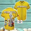 The Peanuts Snoopy And Friends Yellow Custom Name Custom Name Baseball Jersey Full Print Shirt For Men Women Product Photo 1