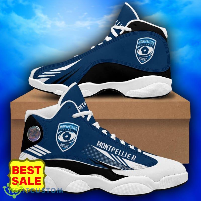 Top 14 Rugby Montpellier Herault Rugby Black White Logo Air Jordan 13 High Top Shoes 17 Top 14 Rugby Montpellier Herault Rugby Black White Logo Air Jordan 13 High Top Shoes - Top 14 Rugby Montpellier Herault Rugby Air Jordan 13_1