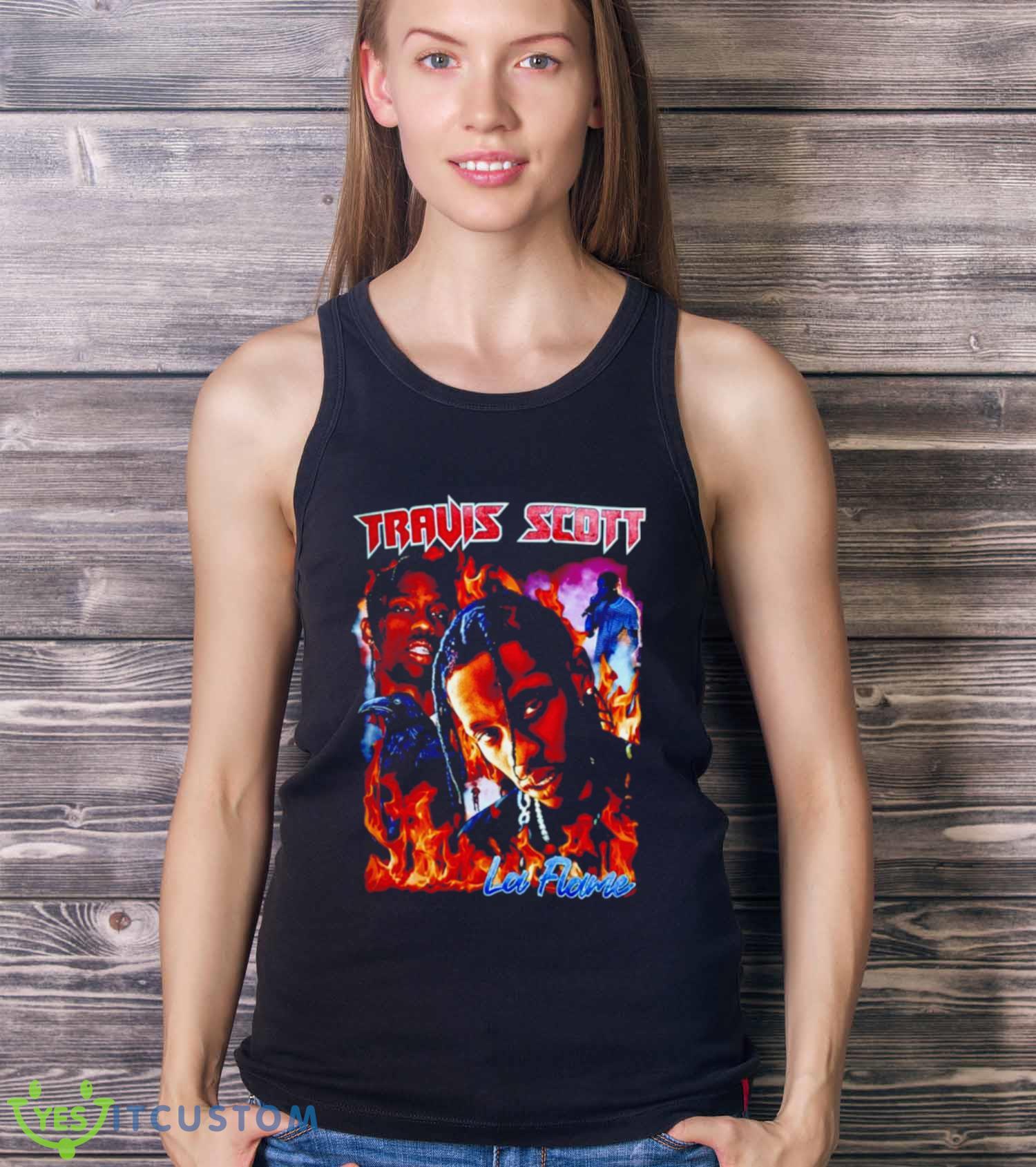 Travis Scott La Flame shirt 3 Travis Scott La Flame shirt - Ladies Tank Top