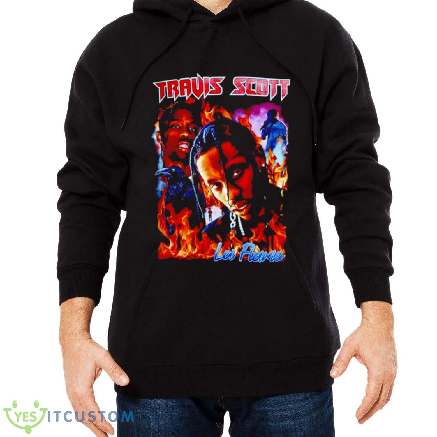 Travis Scott La Flame shirt 4 Travis Scott La Flame shirt - Men Black Hoodie