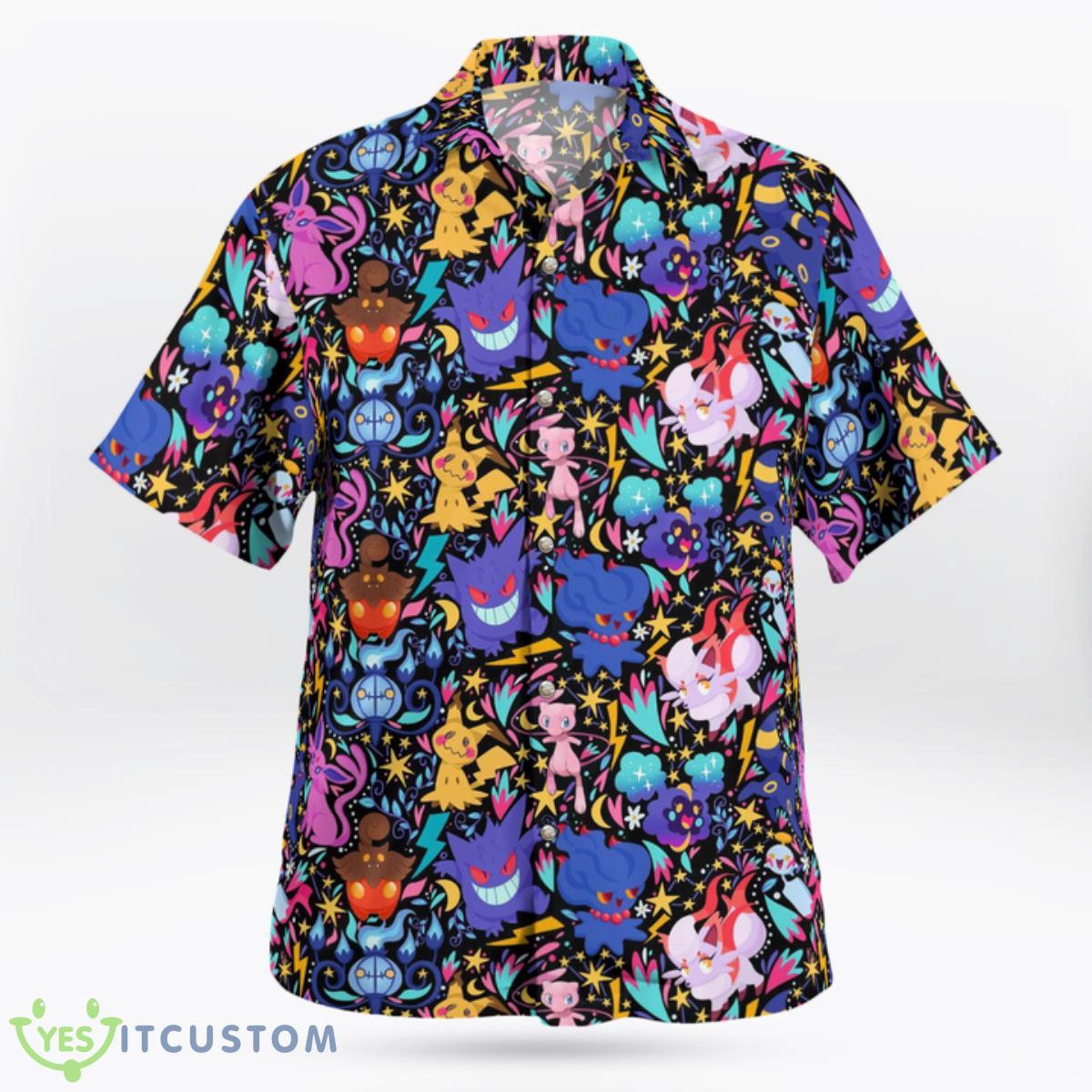 Tropical GhoStar Trek Pokemon Hawaiian Shirt And Short For Fans 2 Tropical GhoStar Trek Pokemon Hawaiian Shirt And Short For Fans Product Photo 2