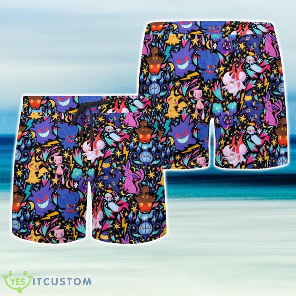 Tropical GhoStar Trek Pokemon Hawaiian Shirt And Short For Fans 11 Tropical GhoStar Trek Pokemon Hawaiian Shirt And Short For Fans Product Photo 3