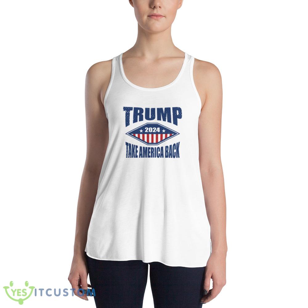 trump 2024 Design White T Shirt 13 Gift For Men And Women 3 trump 2024 Design White T Shirt 13 Gift For Men And Women - 8800 Women's Flowy Racerback Tank