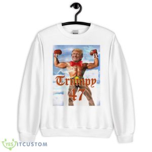 Trump 47 Classic Funny White T Shirt - 18000 Unisex Heavy Blend Crewneck Sweatshirt