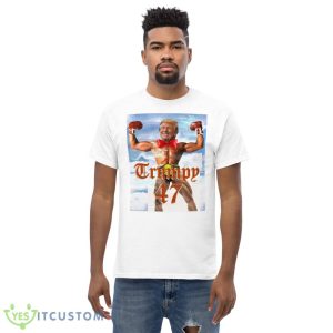 Trump 47 Classic Funny White T Shirt - Men’s Classic Tee Gildan 5000
