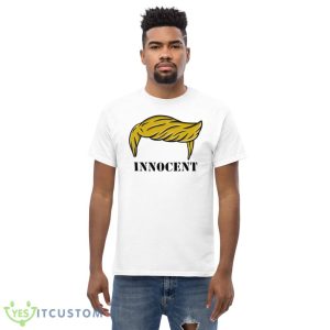 Trump Is Innocent Funny White T Shirt 9 Trump Is Innocent Funny White T Shirt - Men’s Classic Tee Gildan 5000